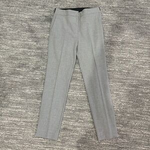 Zara Gray Flat Front Elastic Back Pants Size Large